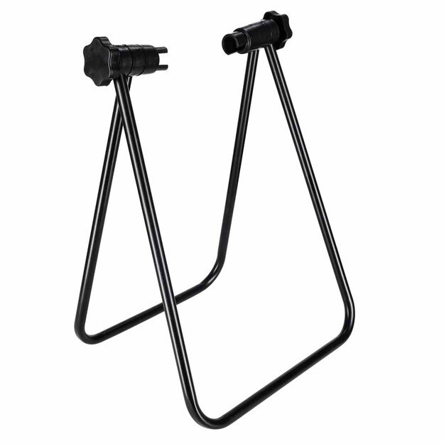 Metalinis sulankstomas tarnybinių dviračių stovas galiniam ratui