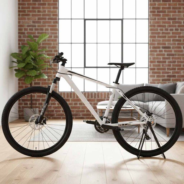 Metalinis sulankstomas tarnybinių dviračių stovas galiniam ratui