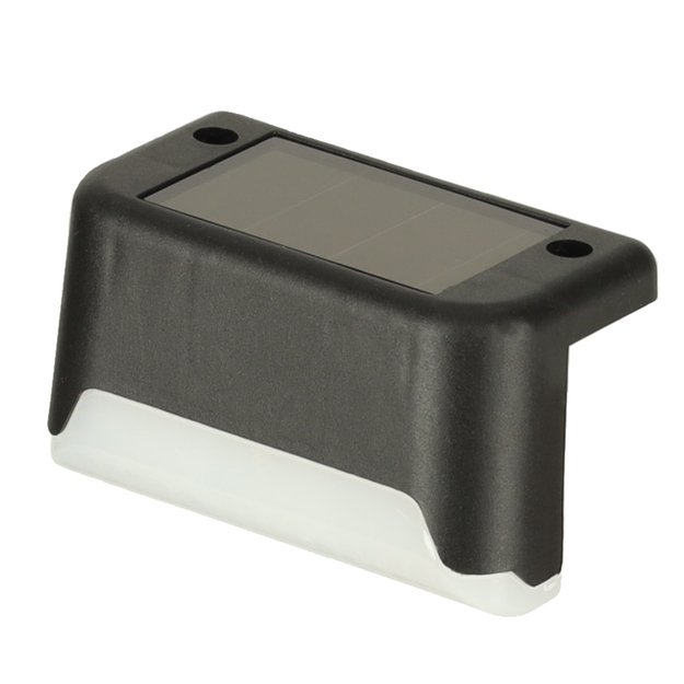 Saulės sodo lauko LED laiptų lempa sutemų jutiklis 8 vnt.