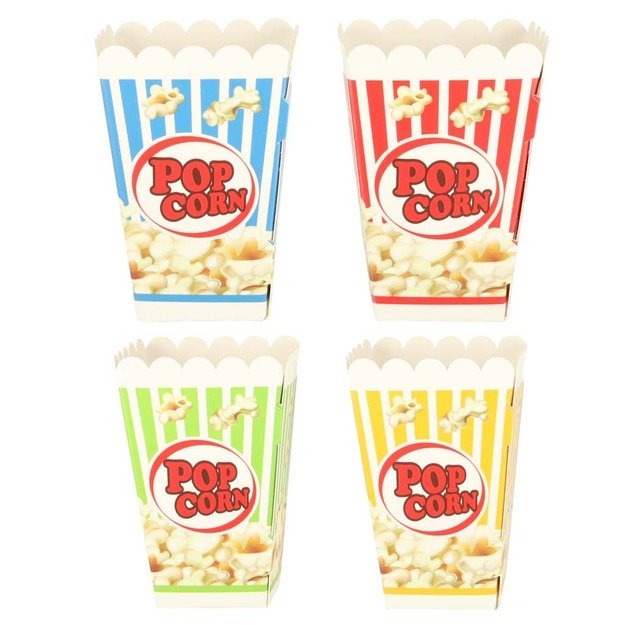 Arkadinis žaidimas Pagauti popkornų kukurūzų puodelius 4 žaidėjai