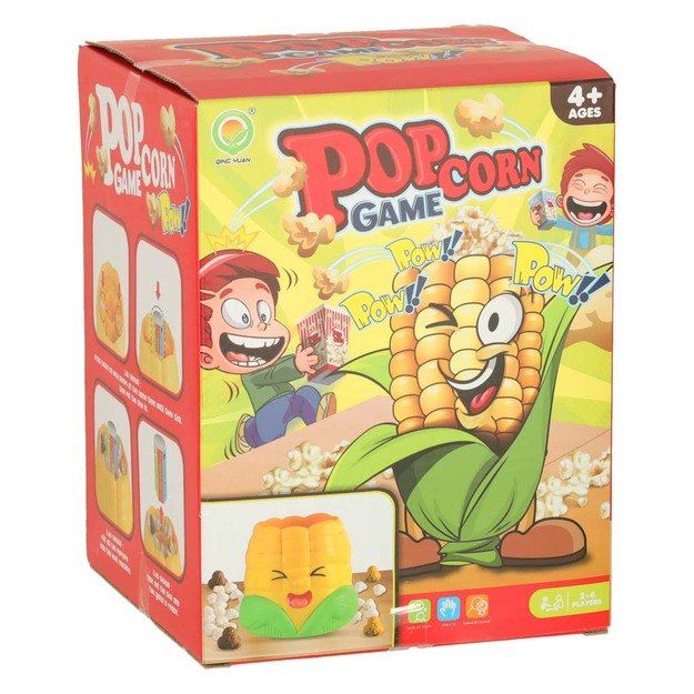 Arkadinis žaidimas Pagauti popkornų kukurūzų puodelius 4 žaidėjai
