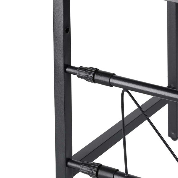 Virtuvės lentyna vir&scaron; mikrobangų krosnelės reguliuojamas metalinis organizatorius 6 pakabos