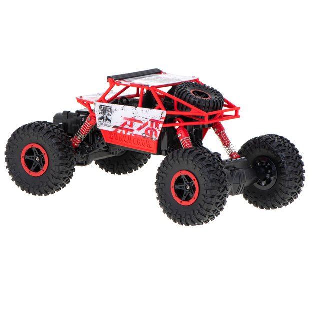 RC automobilis Rock Crawler HB 2.4GHz 1:18 raudonas