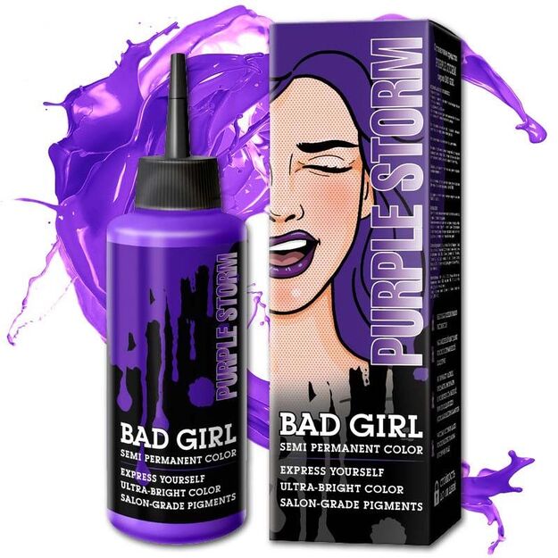 Plaukų dažai Bad Girl, Violetinė audra (Violetinė), 150 ml.