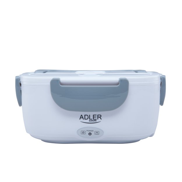  Adler  AD 4474 pilka Šildomas maisto indas pietų dėžutės rinkinys indas atskiriamasis šaukštas 1,1 l