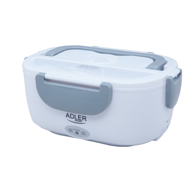  Adler  AD 4474 pilka Šildomas maisto indas pietų dėžutės rinkinys indas atskiriamasis šaukštas 1,1 l