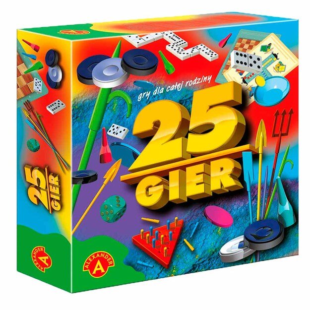 ALEXANDER 25 žaidimų vakarėlių žaidimų rinkinys 4+
