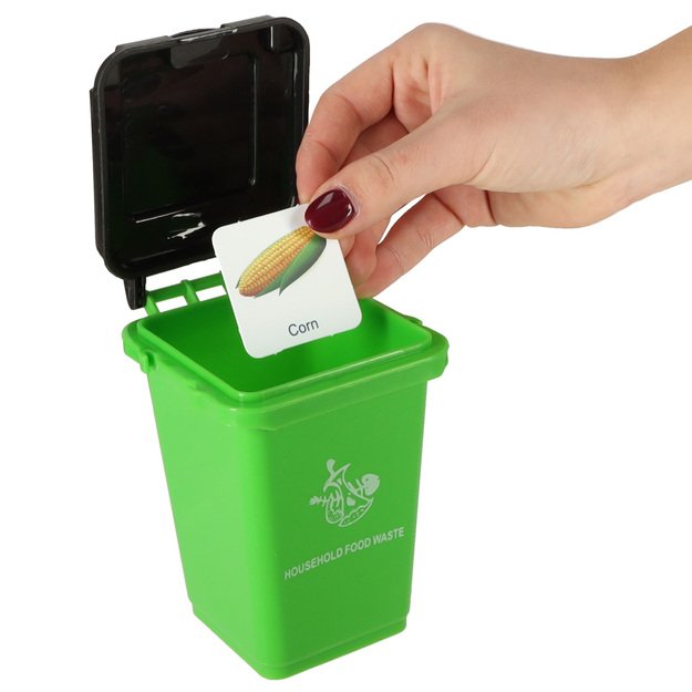 Atliekų rūšiavimo dėlionės žaidimas + kortelės