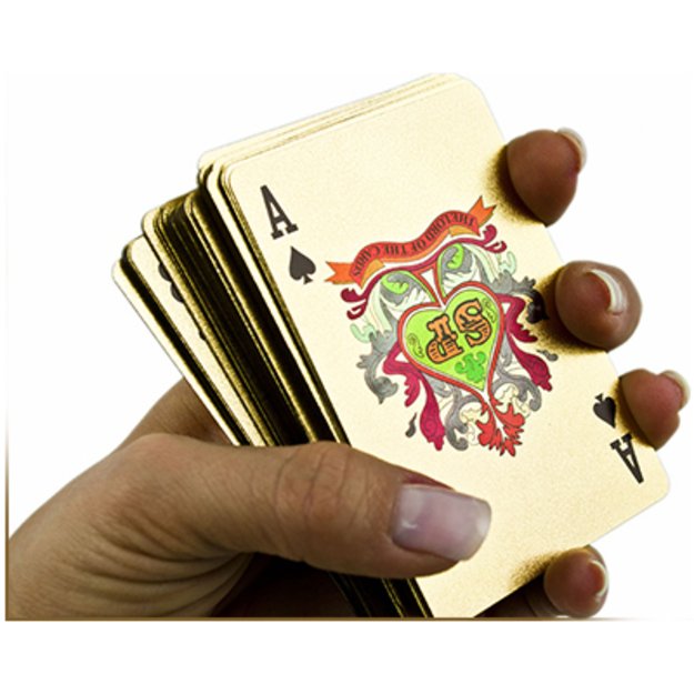Auksinės plastikinės žaidimo kortelės - $$$$ doleris