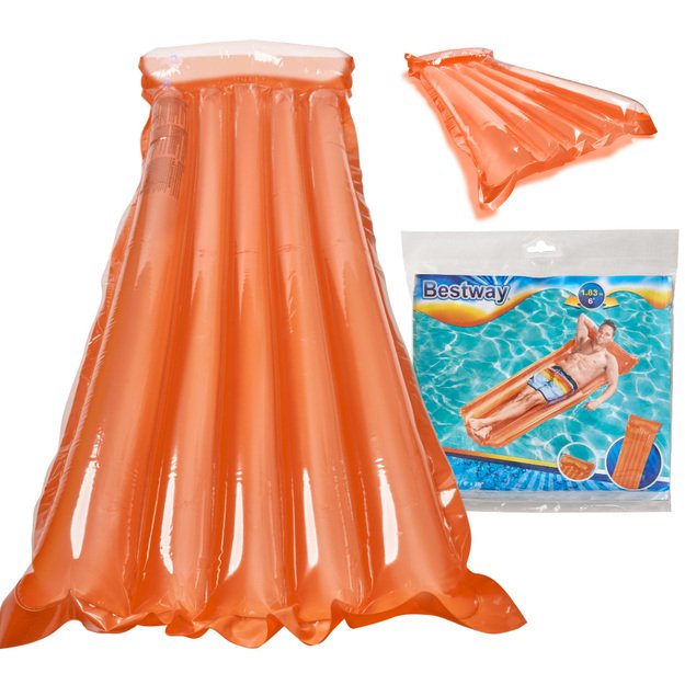 BESTWAY 44013 Pripučiamas plaukimo čiužinys oranžinės spalvos