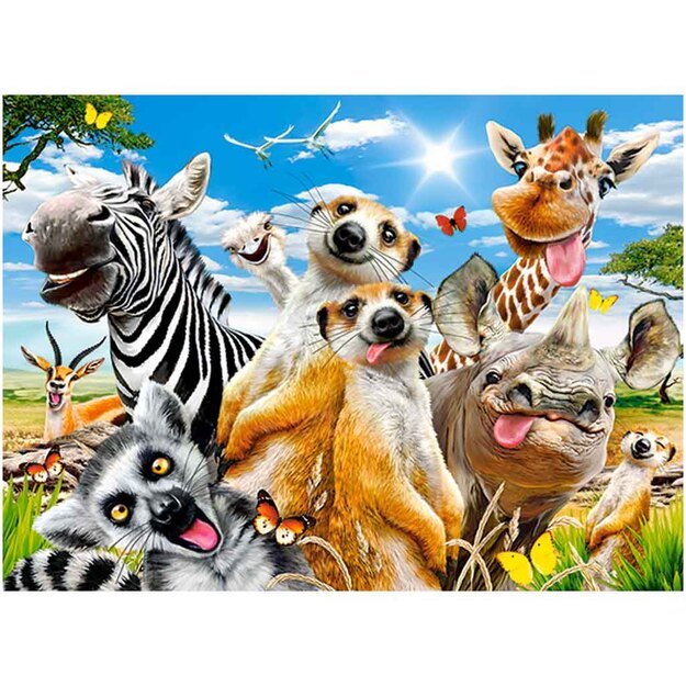 CASTORLAND Dėlionė 260el. African Selfiey - Afrikos gyvūnai