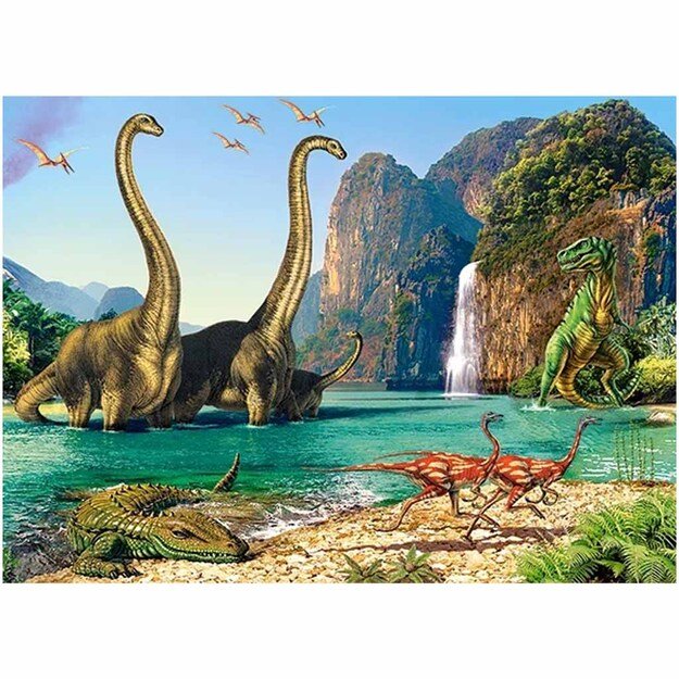 CASTORLAND Dėlionė 60el. Dinozaurų pasaulyje 5+