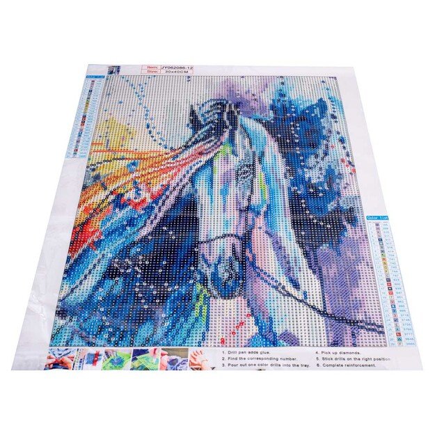Deimantinio siuvinėjimo mozaikos rinkinys 5D arklys