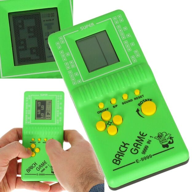 Elektroninis žaidimas Tetris 9999in1 žalias