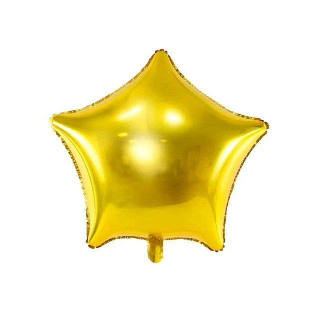 Folijos balionas Auksinė žvaigždė 48cm