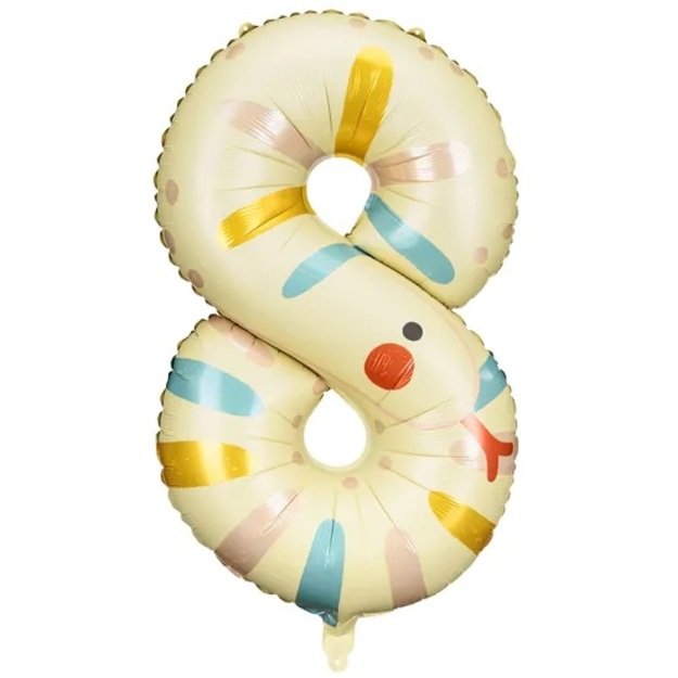 Folijos gimtadienio balionas  8  - gyvatė 55x88 cm