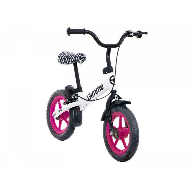 GIMMIK Bėgimo dviratis su stabdžiais Nemo 11  rožinis 3+