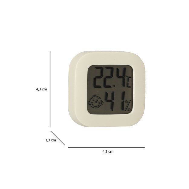 Higrometras Kambario termometras Drėgmės matuoklis LCD