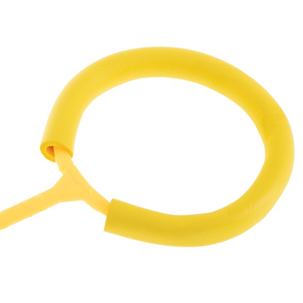 Hula hop kojų šokinėjimo kamuolys šviečiantis LED geltonas