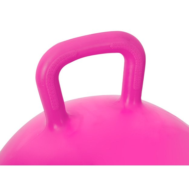 Kengūros šokinėjimo kamuolys 45cm rožinės spalvos