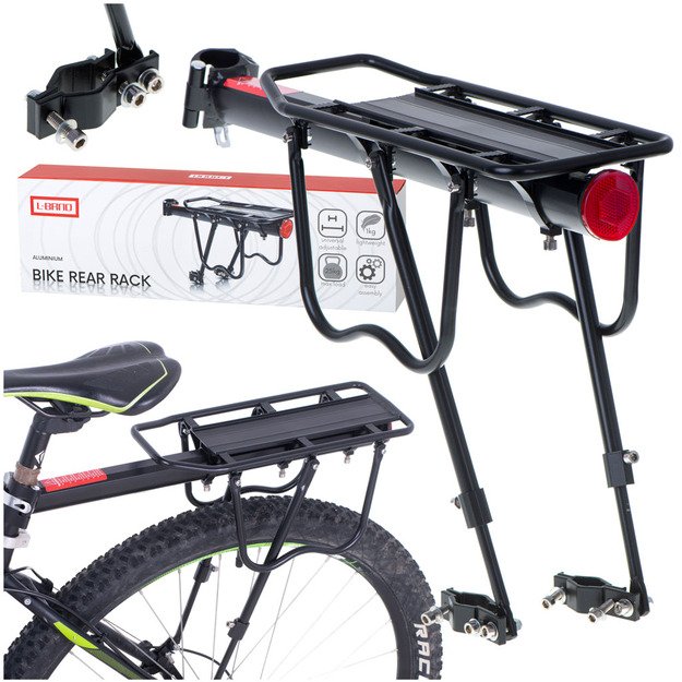 L-BRNO Galinė dviračių bagažinė aliuminė universali