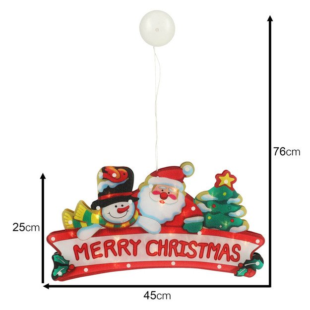 LED Kalėdų pakabukas lemputės Linksmos Kalėdų dekoracijos 45cm