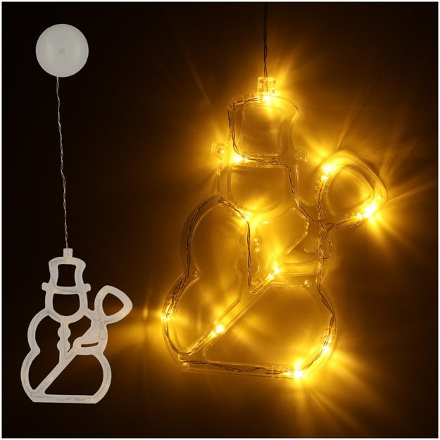 LED pakabinamas apšvietimas Kalėdų dekoracijos sniego senis 49cm 10 LED