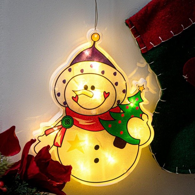 LED pakabinamas apšvietimas Kalėdų dekoracijos sniego senis