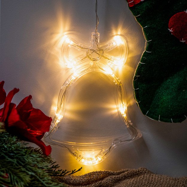 LED pakabinami žibintai Kalėdų varpai dekoracijos