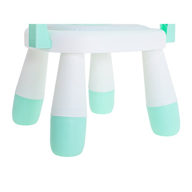 Maitinimo ir žaidimų stalo kėdutė mėtų spalvos