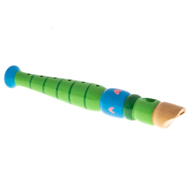 Medinė fleita - spalvotas mokyklinis instrumentas