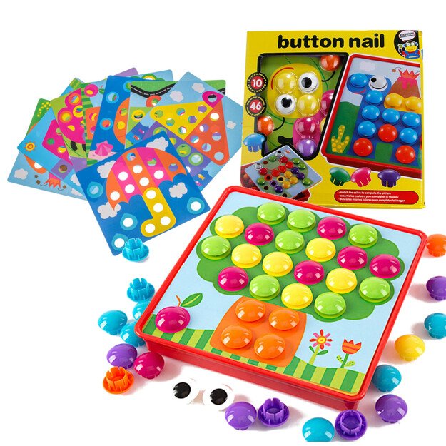 Mokomoji mygtukų mozaikos dėlionė 57el.