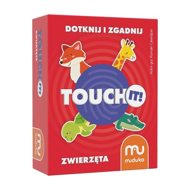 MUDUKO Mokomasis kortų žaidimas Touch it! Paliesk ir atspėk. Gyvūnai 5+