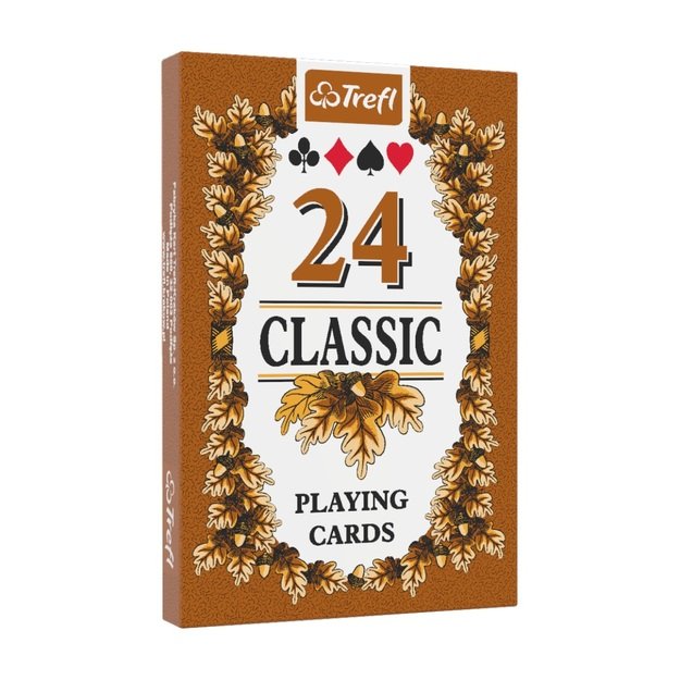 MUDUKO Trefl žaidimo kortos Classic 24 vnt. lapų žaidimas Pana.