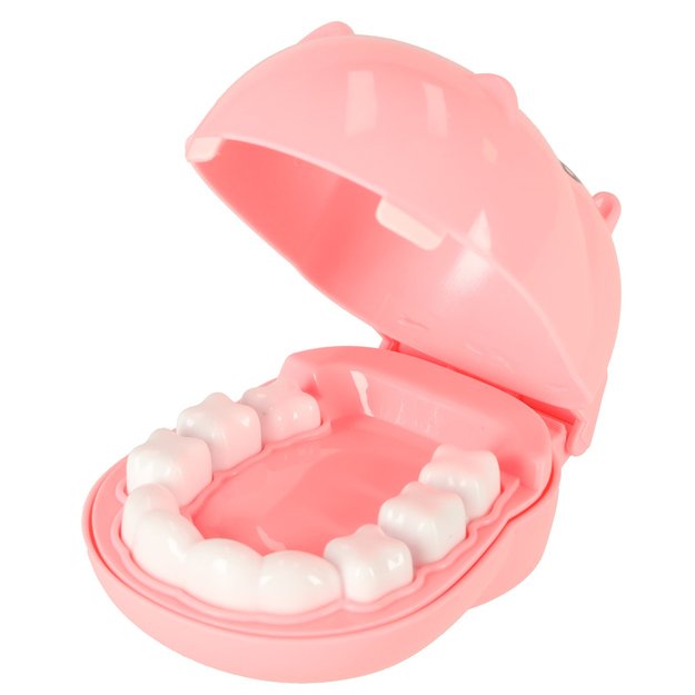 Odontologo medicinos rinkinys hipopotamo rožinės spalvos