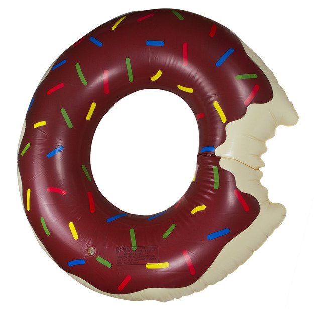 Pripučiamas ratas  Donut  110 cm rudos spalvos