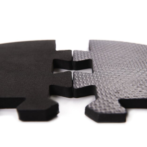 Putplasčio dėlionės kilimėlis / žaidimų kilimėlis vaikams 36el. juoda-pilka-ecru