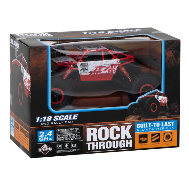 RC automobilis Rock Crawler HB 2.4GHz 1:18 raudonas