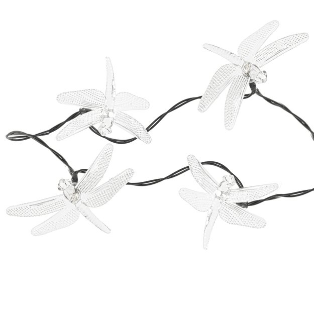 Saulės Dragonfly sodo žibintai 6,5 m 30LED šiltai balta