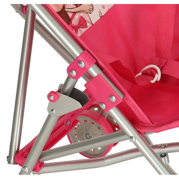 Sulankstomas skėčio formos vežimėlis lėlių vežimėliui