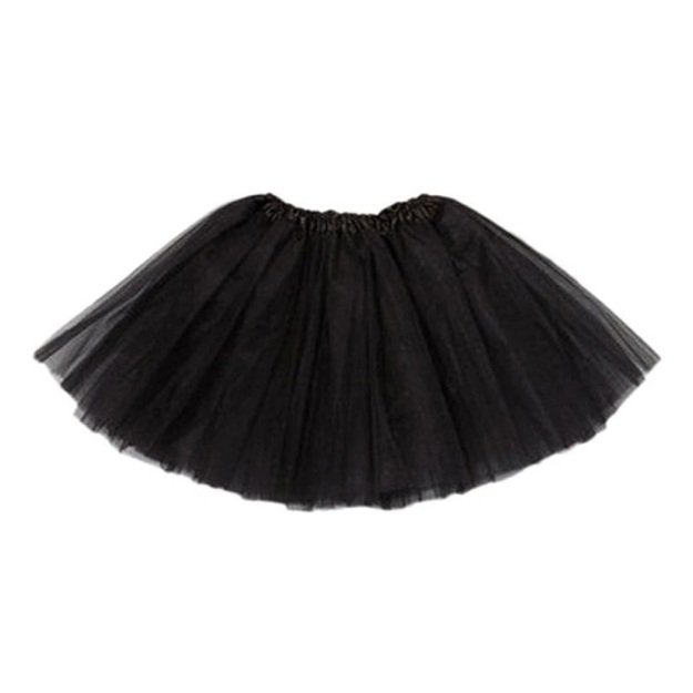 Tiulio tutu sijonas kostiumas juodas