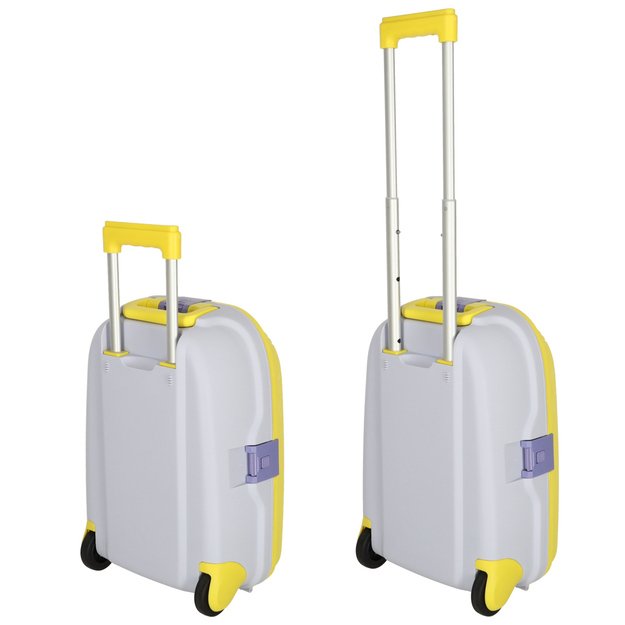Vaikiškas kelioninis lagaminas ant ratukų rankinis bagažas geltonas