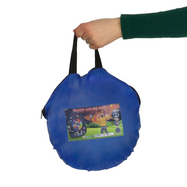 Velcro taikinio metimo žaidimas dvipusis smiginio kamuoliukų maišeliai 21el.