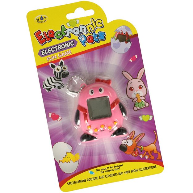 Žaislas Tamagotchi elektroninis žaidimas gyvūnas rožinis