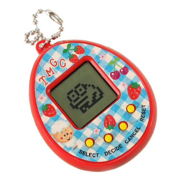 Žaislas Tamagotchi elektroninis žaidimas kiaušinis raudonas