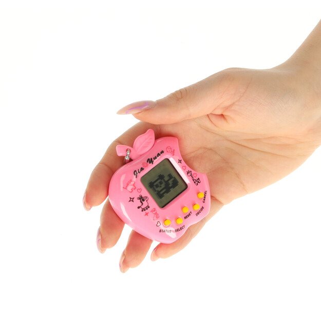 Žaislas Tamagotchi elektroninis žaidimas obuolys rožinis