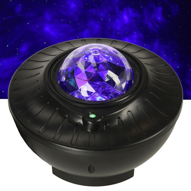 Žvaigždžių projektorius LED naktinis kamuolys  Bluetooth  nuotolinio valdymo pultas